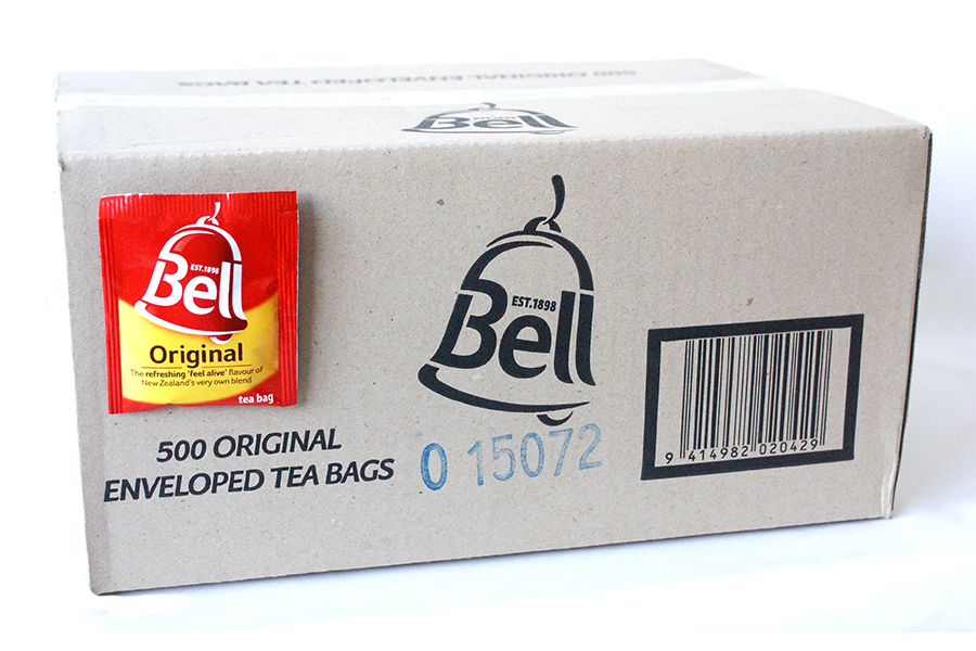BOX OF 500 BELL ORIGINAL ENVELOPED TEA BAGS Arnold Products Limited