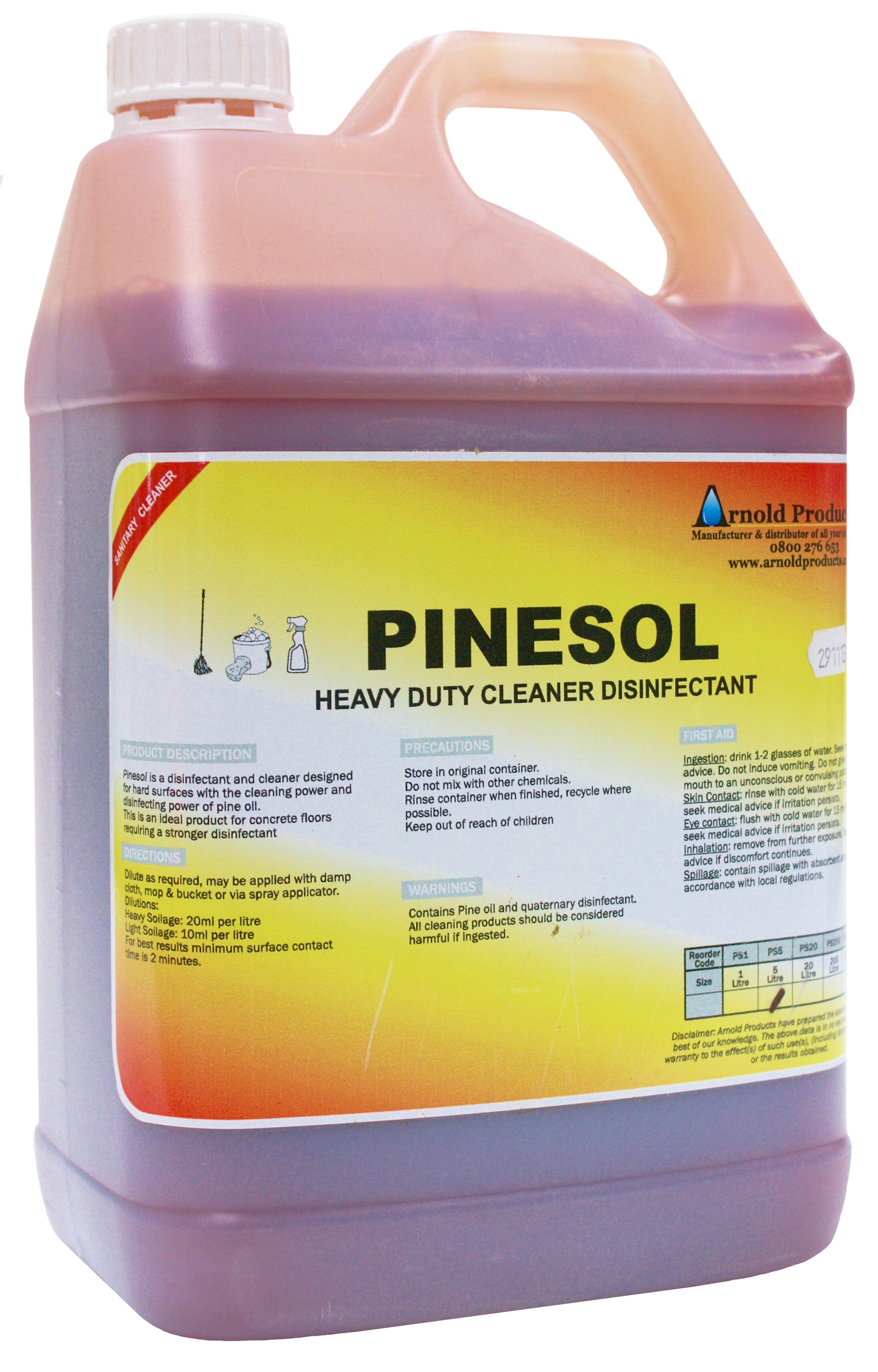 5L PINESOL HEAVYDUTY PINE OIL DISINFECTANT Arnold Products Limited
