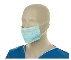 PKT OF 50 3PLY EARLOOP FACE MASKS BLUE