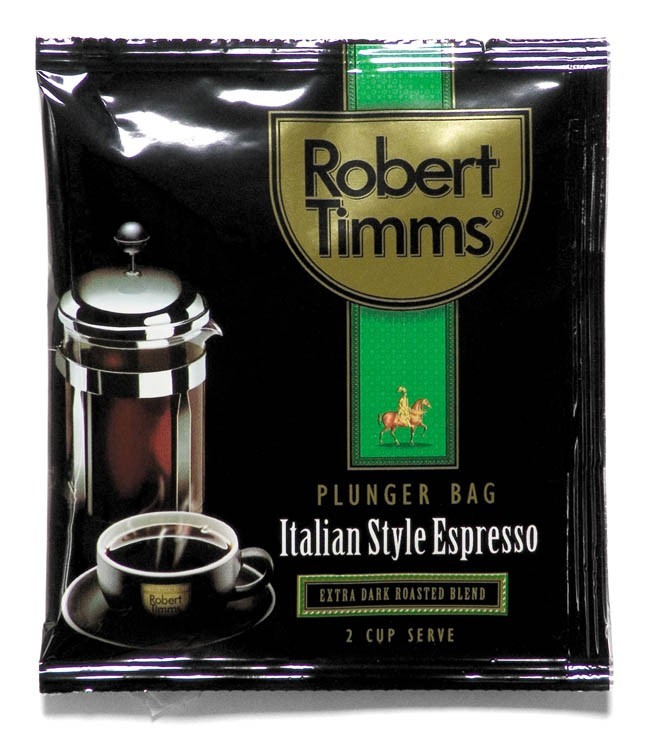 BOX OF 50 X 13G ROBERT TIMMS ITALIAN PLUNGER COFFEE Arnold Products