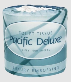 BOX 48 X 400S PACIFIC DELUXE 2PLY TOILET TISSUE (INDV WRAP)
