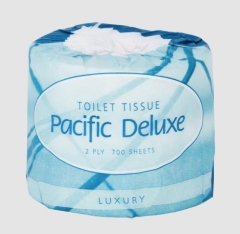 BOX 48 X 700S PACIFIC DELUXE 2PLY TOILET TISSUE (INDV WRAP)